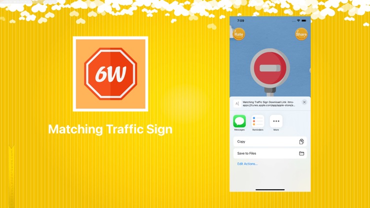 matching traffic sign