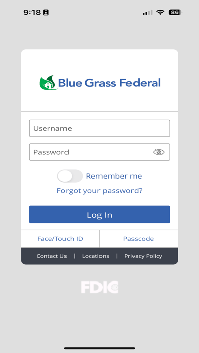 Blue Grass Federal Mobile Screenshot