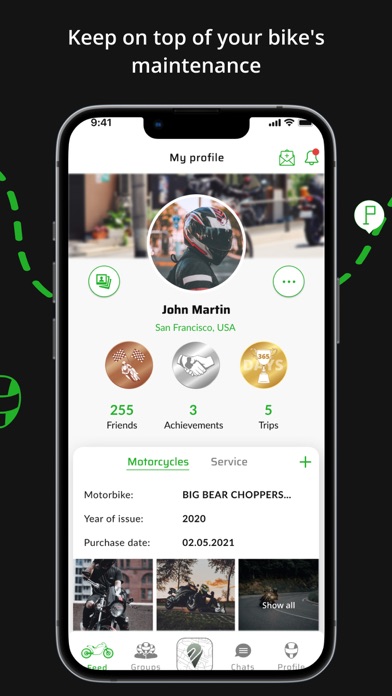 MOTOSPOT Motorcycle Social App Screenshot