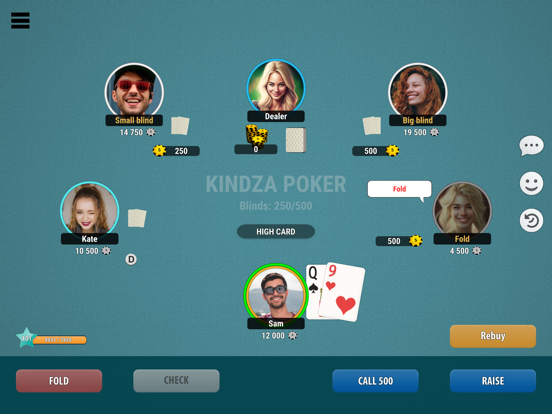 Kindza Poker - Texas Holdemのおすすめ画像1