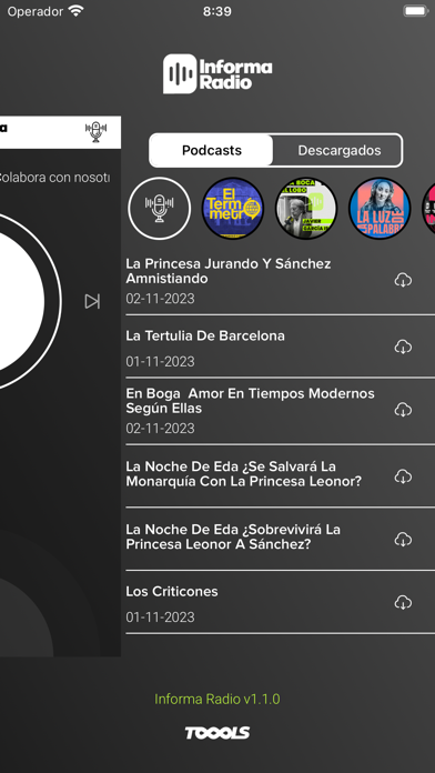 Informa Radio Screenshot