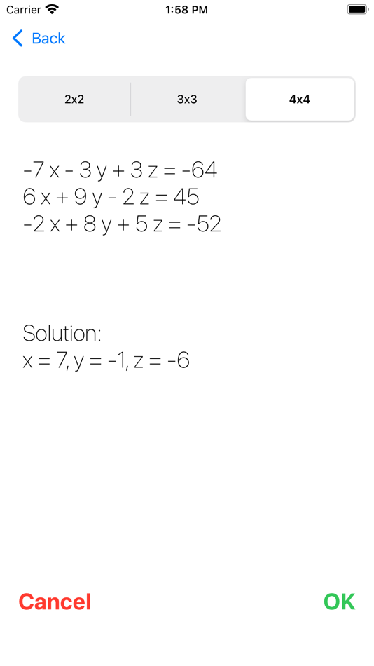 #2. Systems Of Equations (iOS) By: Francesco Grassi