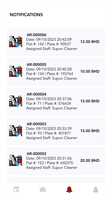 CarCare Staff Screenshot