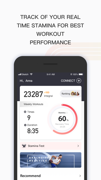 fino Fitness Exercise App Screenshot