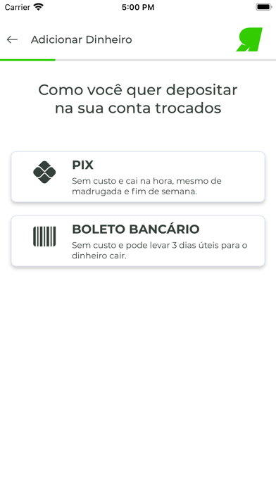 Trocados Carteira Screenshot