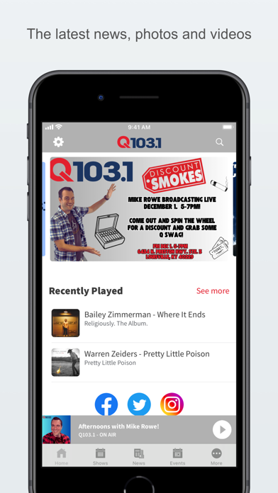 Q103.1 Screenshot