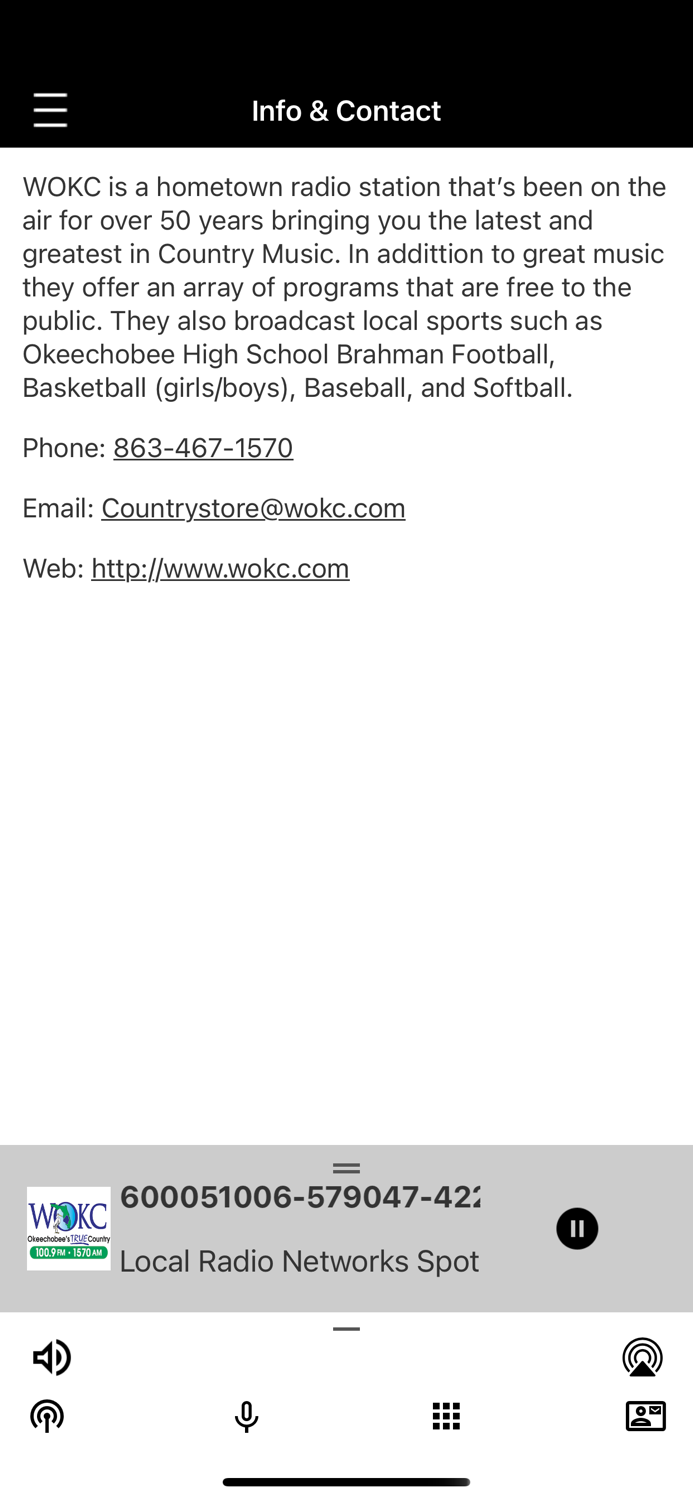 True Country WOKC 100.9 FM