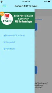 How to cancel & delete convert pdf to excel 3