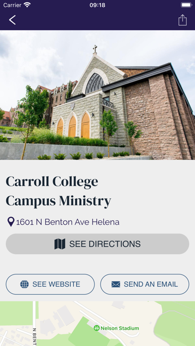 Carroll Campus Ministry Screenshot