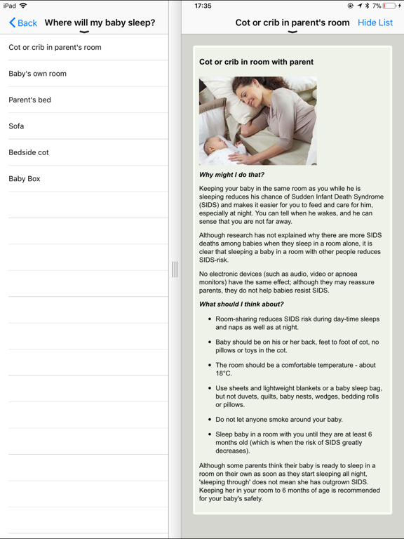 Screenshot #5 pour Infant Sleep Info