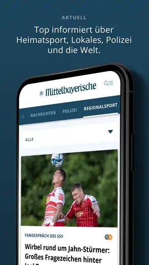 Screenshot von Mittelbayerische News auf dem iPhone 5