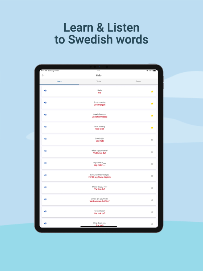 Learn Swedish Online