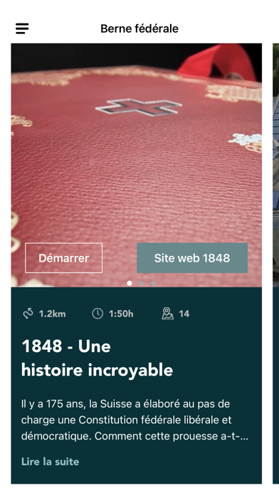 Screenshot #1 pour Visite audio Palais fédéral