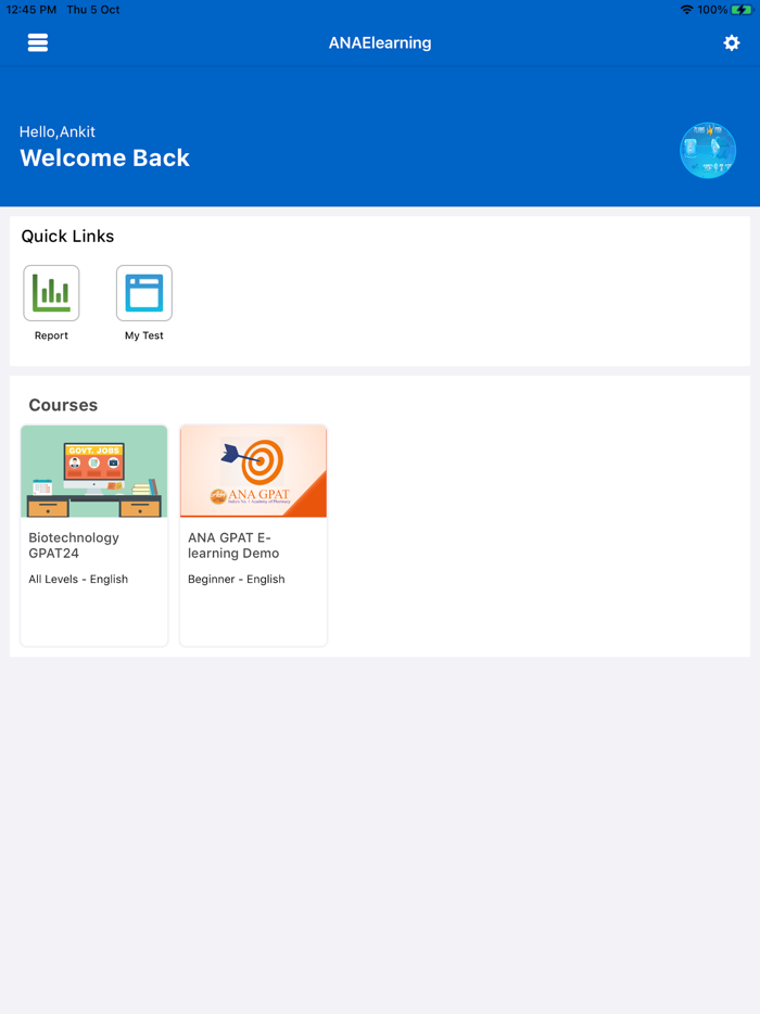 ANA E-Learning GPAT-Pharmacy