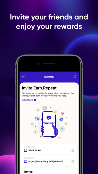 Wallacy: Crypto & BTC Wallet Screenshot