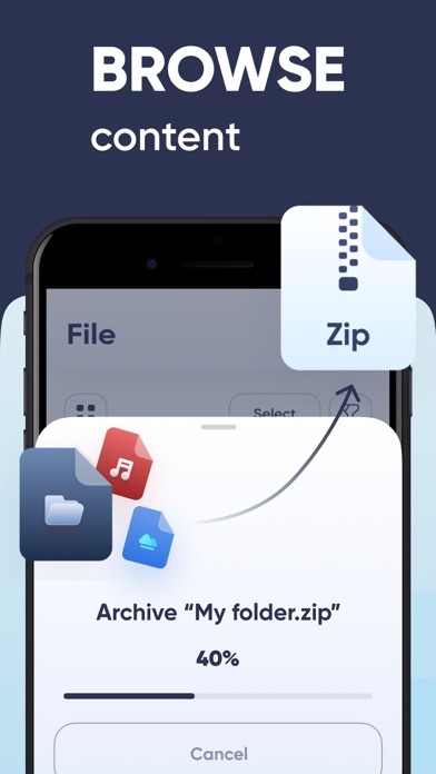 Zip Extractor & RAR Opener App Screenshot 3 - AppWisp.com Zip Extractor & RAR Opener App Screenshot 3 - AppWisp.com