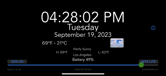 MiCLOCK WEATHER Bedside and ALL