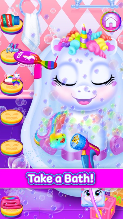 Unicorn Baby Pet Girl Games screenshot-5