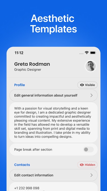 Resume, CV, Cover Letter Maker