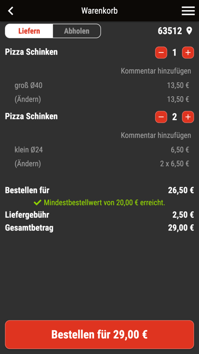 Harrys Pizza Screenshot