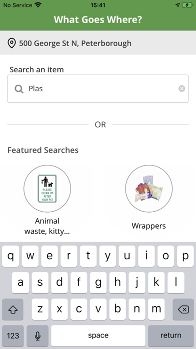City of Peterborough Waste Screenshot