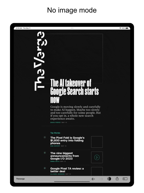 Mono Browser iPad screenshot