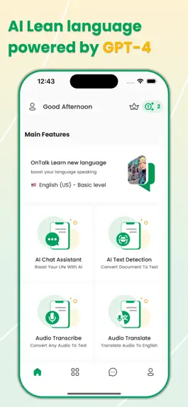 Game screenshot AI Learn Fluent Talks | OnMind mod apk
