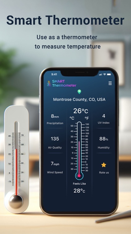 Smart Temperature Thermometer+ by Bazooka App Studio
