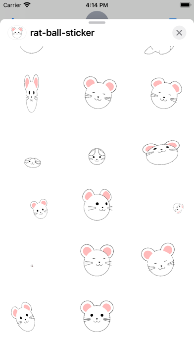 rat ball sticker Screenshot