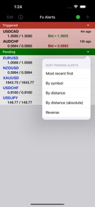 Forex Price Alerts screenshot #2 for iPhone