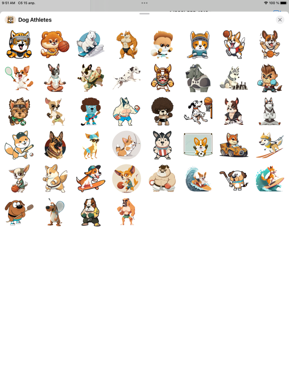Screenshot #4 pour Dog Athletes Stickers
