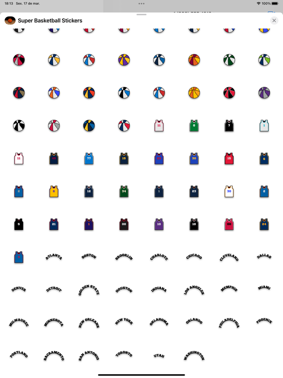 Screenshot #6 pour Super Basketball Stickers