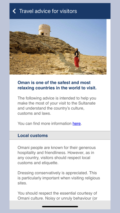 Foreign Ministry of Oman Screenshot