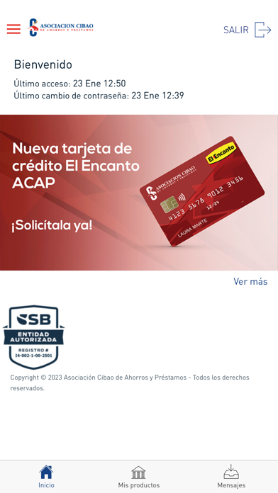 Móvil Banking Cibao Screenshot