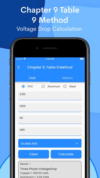 Screenshot #3 pour Voltage Drop Calculators