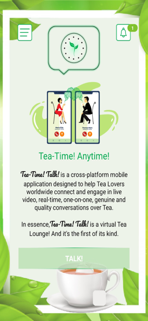 ‎Tea-Time! Talk! - CHAT & SIP! Screenshot