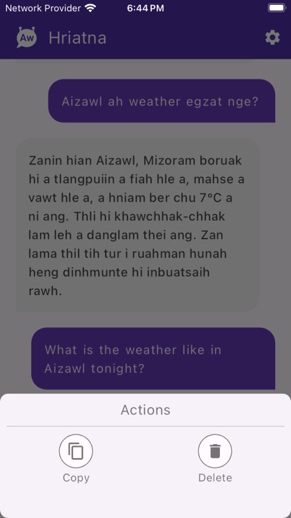 Hriatna Mizo Chatbot screenshot-7