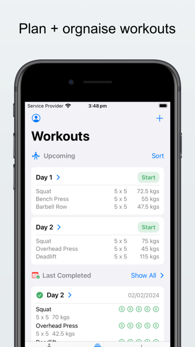 Lifts: Weight-training tracker Screenshot