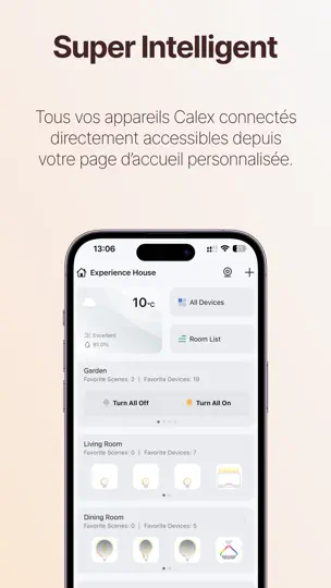 Capture d'écran de Calex Smart sur iPhone 1
