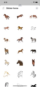 Sticker horse screenshot #1 for iPhone