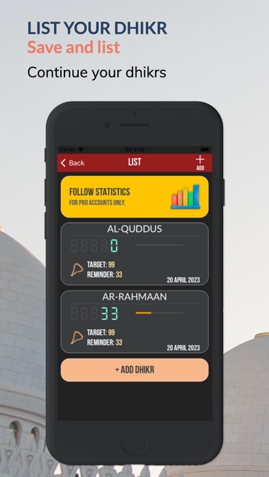 Dhikrmatic Pro - Tasbeeh Screenshot