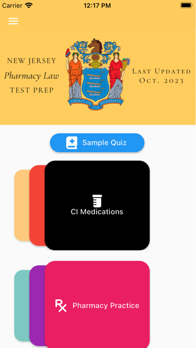 NJ Pharmacy Law Test Prep Screenshot