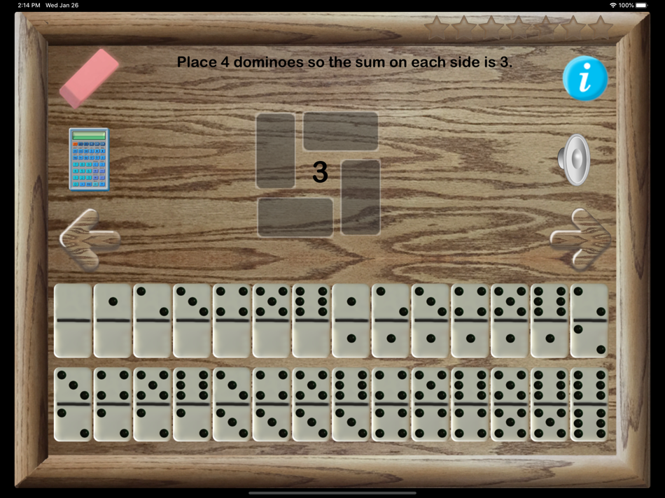 #2. Dominoes Puzzle #2 (iOS) 来自: Ventura Educational Systems