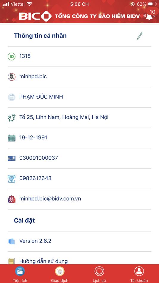 #2. BIC Online (iOS) Podle: BIDV Insurance Corporation