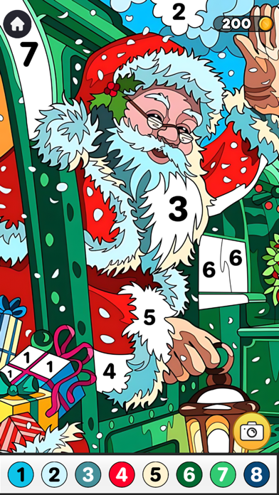 Screenshot #1 pour Christmas Coloring By Numbers
