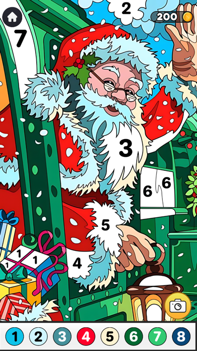 Christmas Coloring By Numbers Screenshot