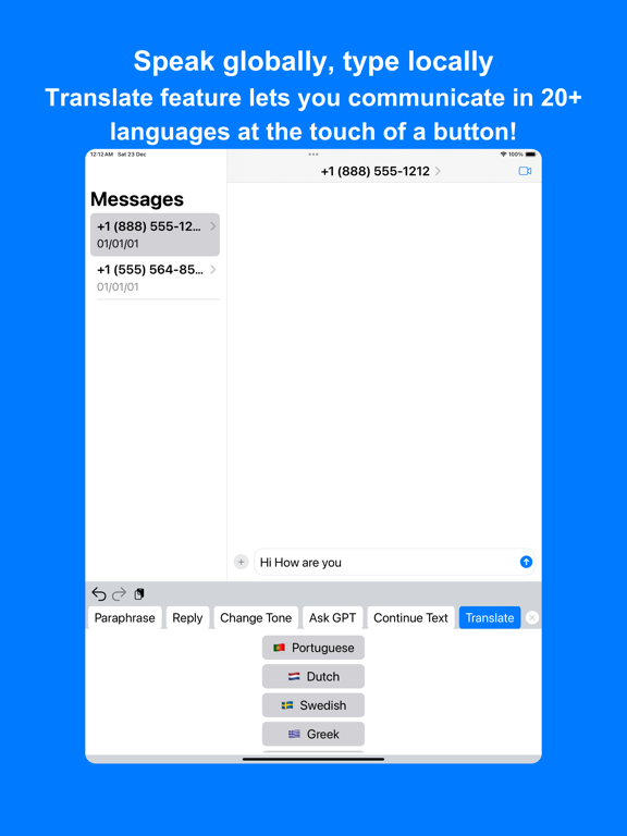 GPTboard - AI Keyboard iPad screenshot 8 - Productivity app