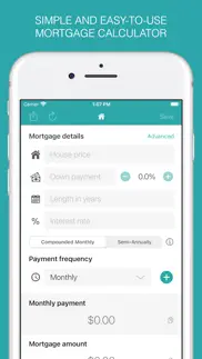 mortgage calculator + iphone screenshot 1