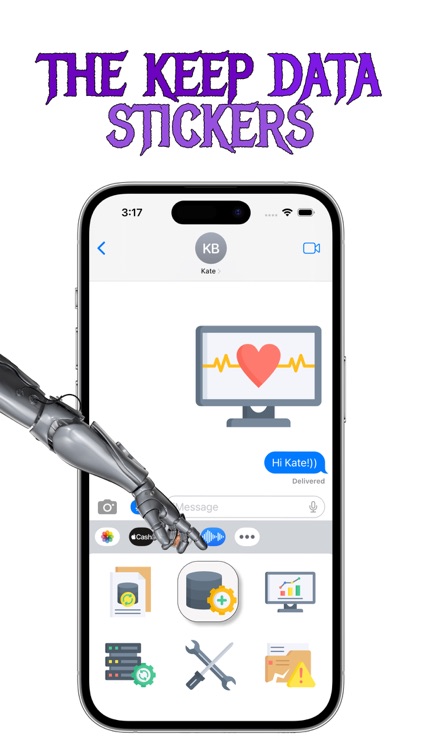 The Keep Data stickers