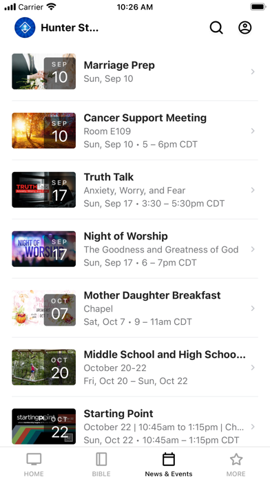 Hunter Street Baptist Church Screenshot